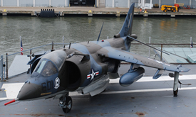 159232 at Intrepid 20140714 | British Aerospace/McDonnell-Douglas AV-8C Harrier 