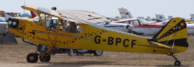 G-BPCF at EHTX 20180804 | Piper J3C-65 (modified)