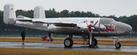 N6123C at EBBL 20220910 | North American B25J Mitchell